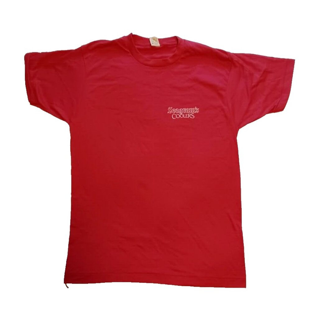 Seagrams Coolers Screen‎ Stars “This Is Where The Fun Starts” Red VTG T-Shirt L